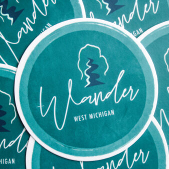 Wander West Michigan Stickers