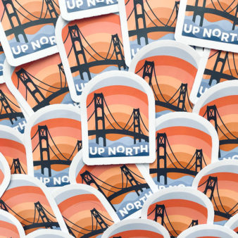 Up North Michigan Sticker